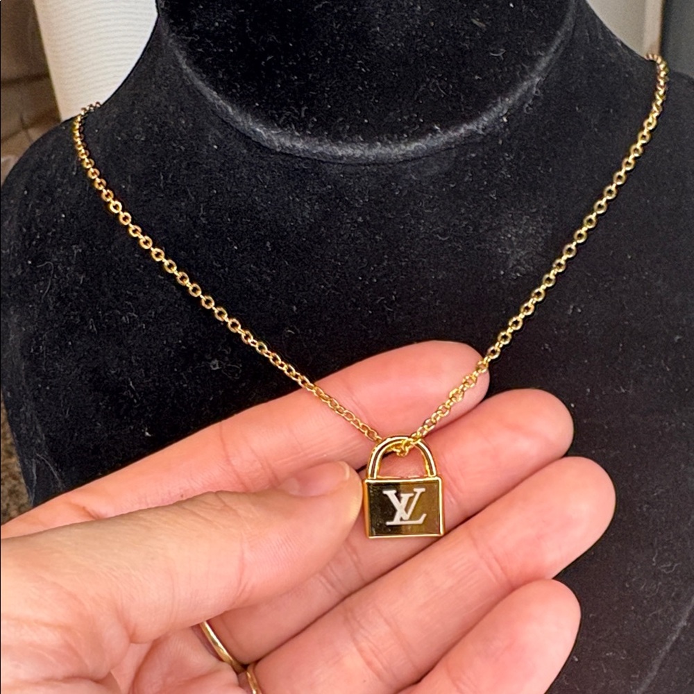 LV lock charm Necklace